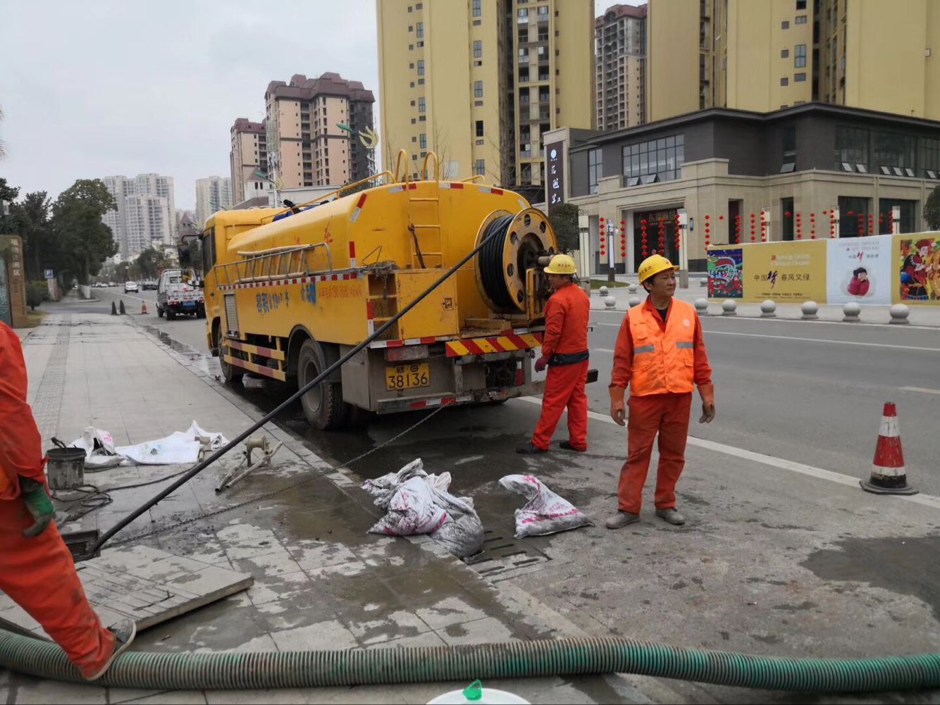 霍城排污管道清淤-管道清洗
