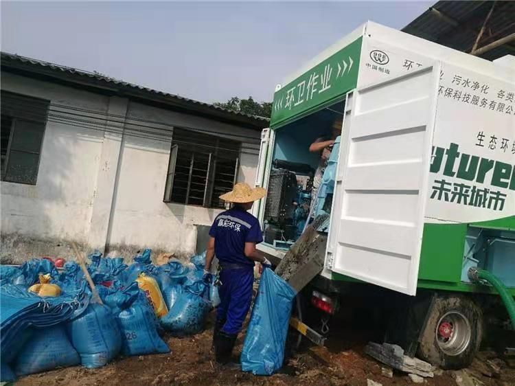 霍城工业污泥压干处理